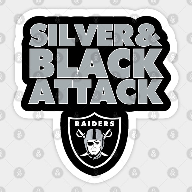 The Silver & Black Attack is Back! Sticker by capognad